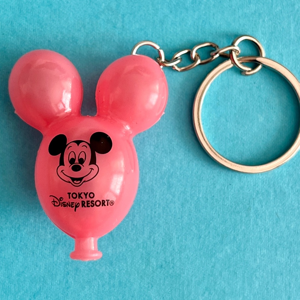 DISNEY PARKS Tokyo Disney Resort - PINK Mickey Mouse Balloon Keychain